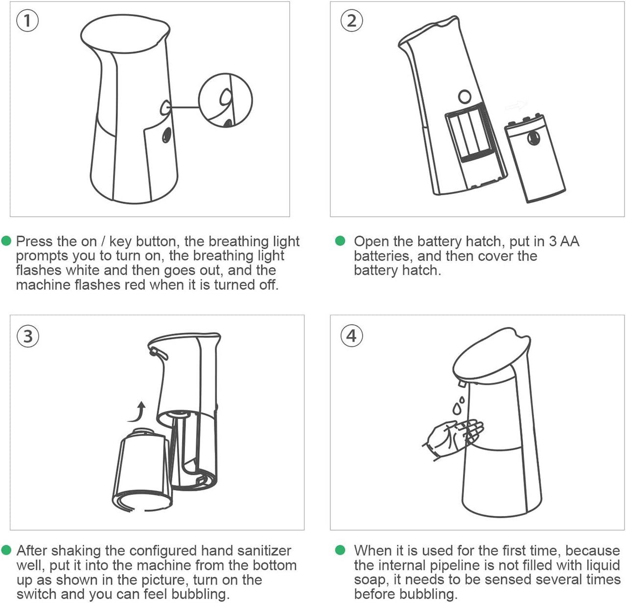 Foaming Soap Dispenser, Automatic Touchless Hand Soap Dispenser, 250ML for Bathroom, Kitchen