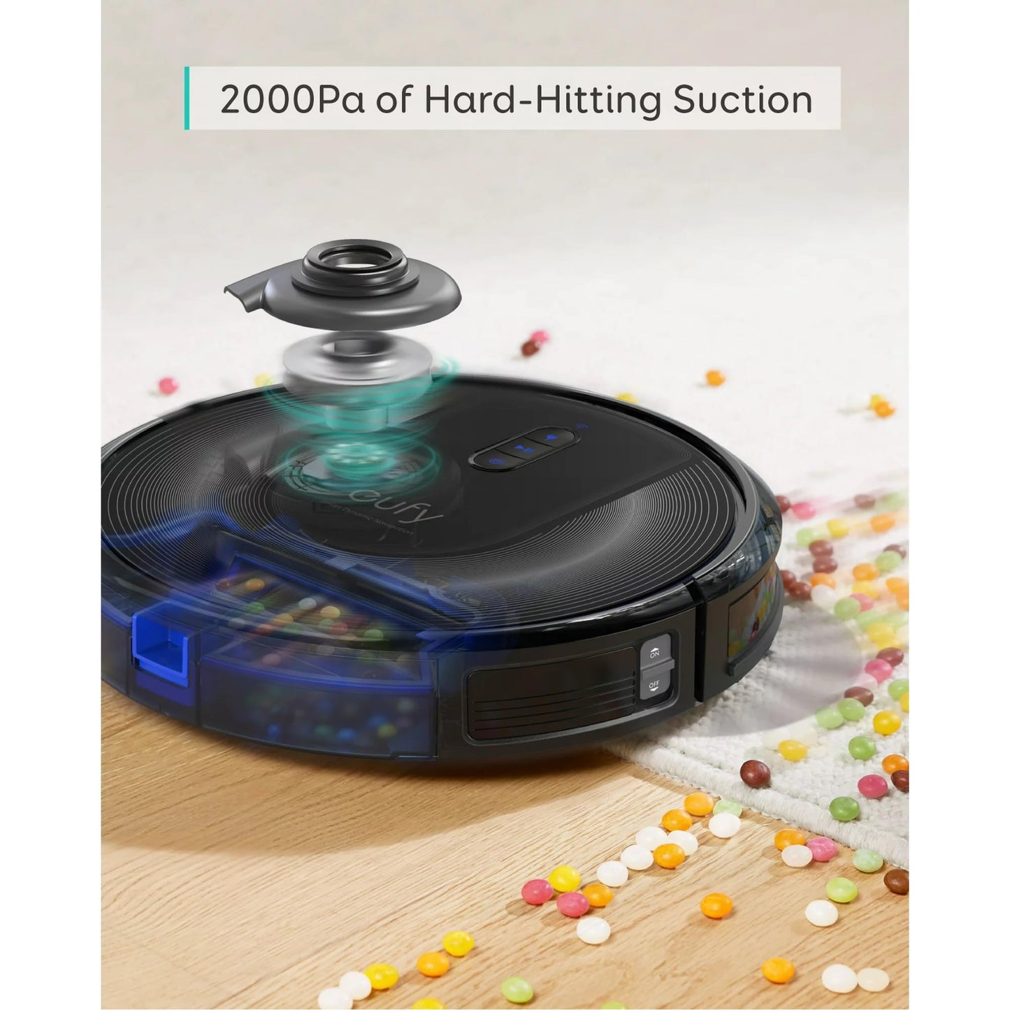 eufy Like-New RoboVac G30 Verge, Robot Vacuum with Home Mapping, 2000Pa Suction, Wi-Fi, Boundary Strips, for Carpets and Hard Floors (Renewed)