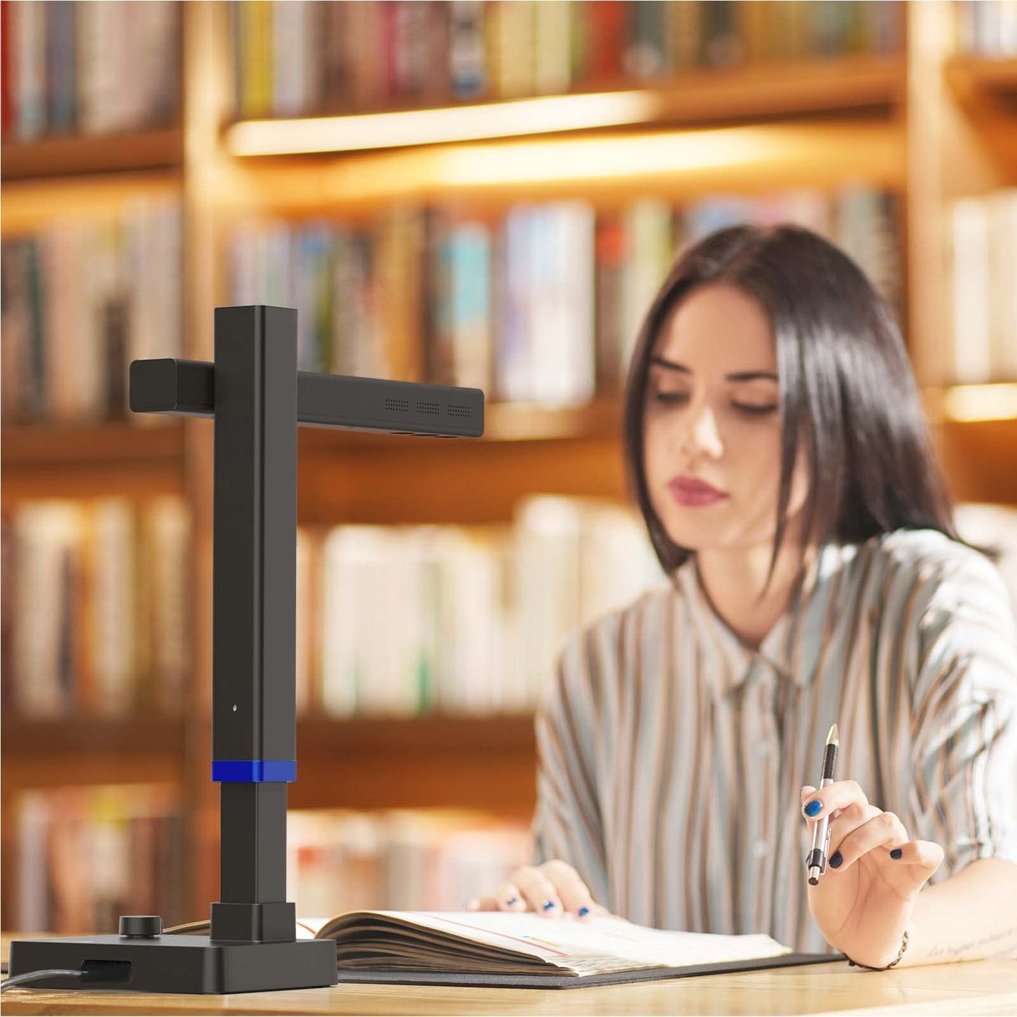 CZUR Shine Ultra Smart Portable Document Scanner, Thin Book Scanner with OCR, USB Document Camera for Desktop/Laptop, Capture Size A3, Compatible with Windows & Mac OS (Not for Android & iOS)