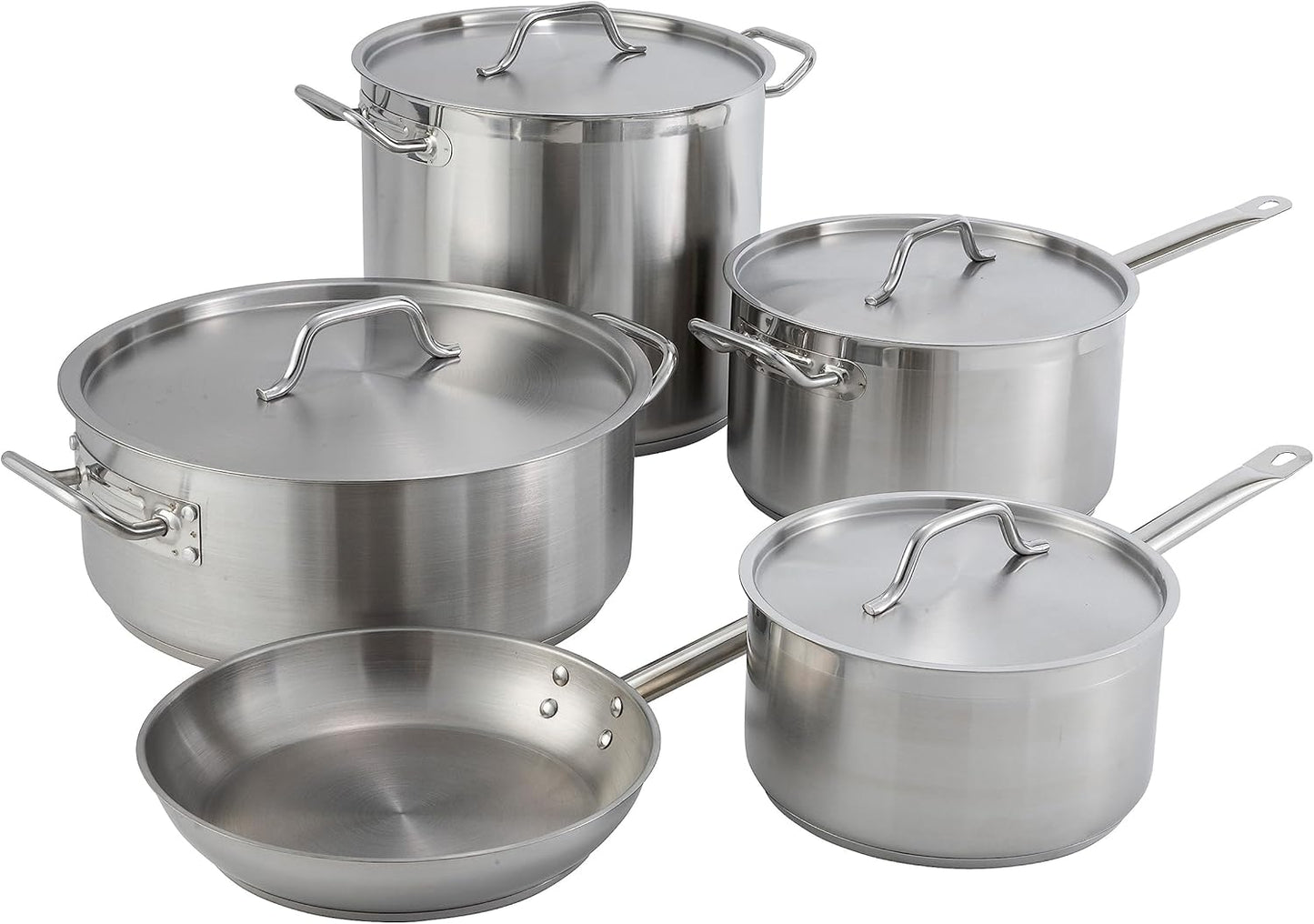 Winware SSFP-8 FryPanSS, 8 Inch Stainless Steel Frying Pan