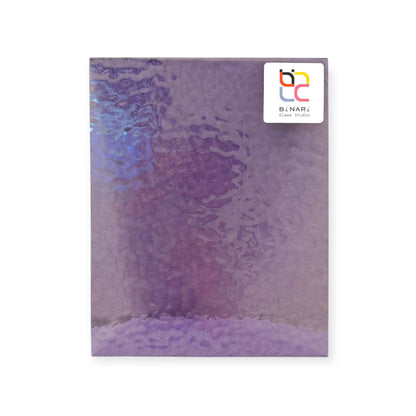 8 x 6 in Lavender English Muffle Wissmach Stained Glass Sheet – Artist-Selected and Handcrafted American Glass for Mosaic, Suncatchers & Inspired DIY Creations | Curated by BiNARi Glass Studio