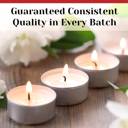 Tea Light Candles in Metal Cups - 6 Hours Clean, Long Burning White Unscented Tea 250 Votive Candles Bulk for Romantic Dinner, Wedding, Spa & Hotels by PARNOO