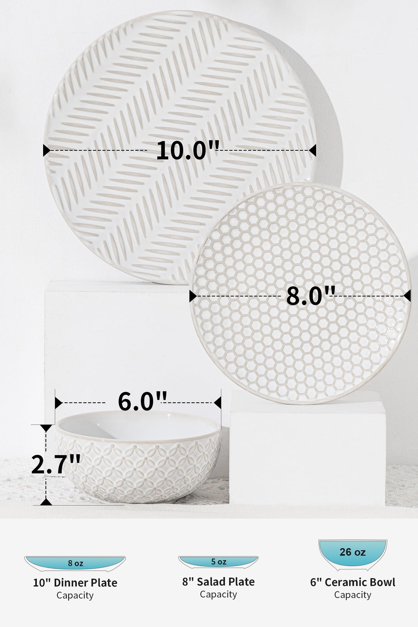 36-Piece Dinnerware Set for 12,Transform Your Table with Stylish Plates & Bowls,Ideal for Hosting, Entertaining & Special Occasions, Dishwasher Safe