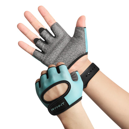 Minimal Weight Lifting Gloves,Short Micro Workout Gloves Grip Pads with Full Palm Protection & Extra Grip for Men Women Weightlifting,Gym,Exercise Training