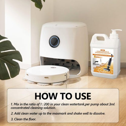 85 FL OZ Floor Cleaning Solution,Floor Cleaner for Mopping with Tineco,Deep Cleaning &Deodorizing for Roborock,Compatible with Saros Series,S8/S7 Series,Q Revo/Q Series,iFLOOR Series Wet Dry Vacuum