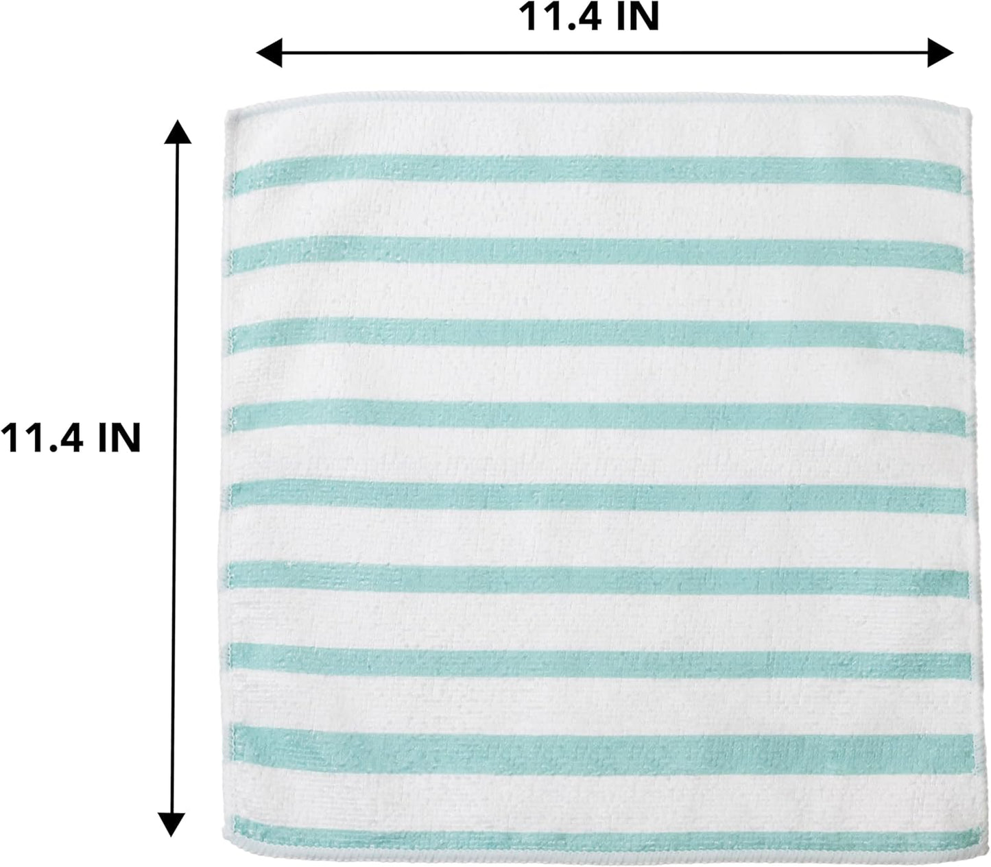 11 Inches, 24 Count Martha Stewart Microfiber Cleaning Cloths, Ultra-Absorbent, Lint-Free Cleaning Towels for Home