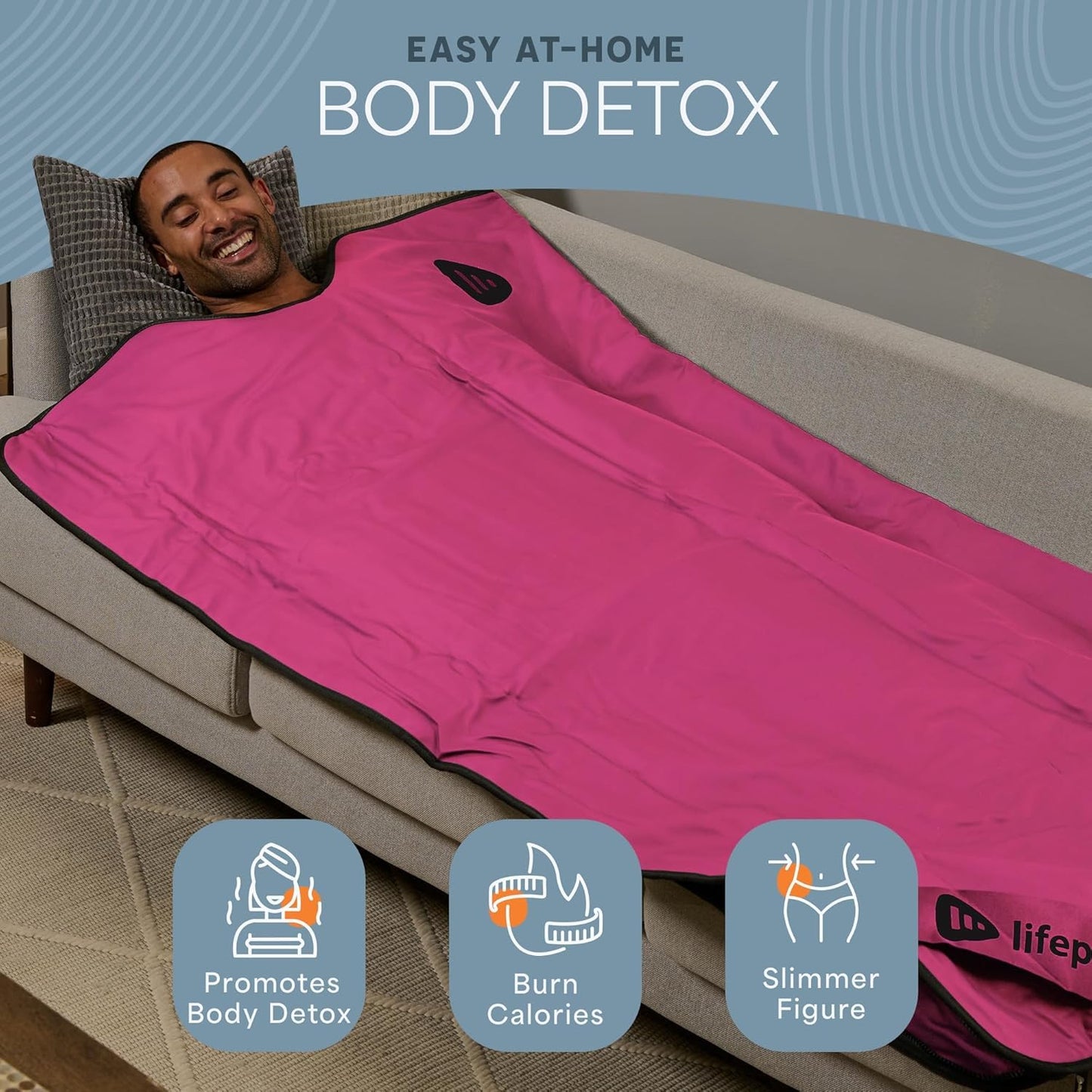 LifePro RejuvaWrap Infrared Sauna Blanket — Portable Sauna Bag with 9 Temp Levels Low EMF Far Infrared Heating — At Home Full Body Rejuvenation & Relaxation