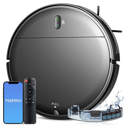 MAMNV Robot Vacuum and Mop,2 in 1 for Carpet & Hard Floor,Robotic Vacuum Cleaner with Alexa/Voice/App,Powerful & Quiet for Pet Hair,Slim 2.87",Self-Charging & Zigzag Path Cleaning