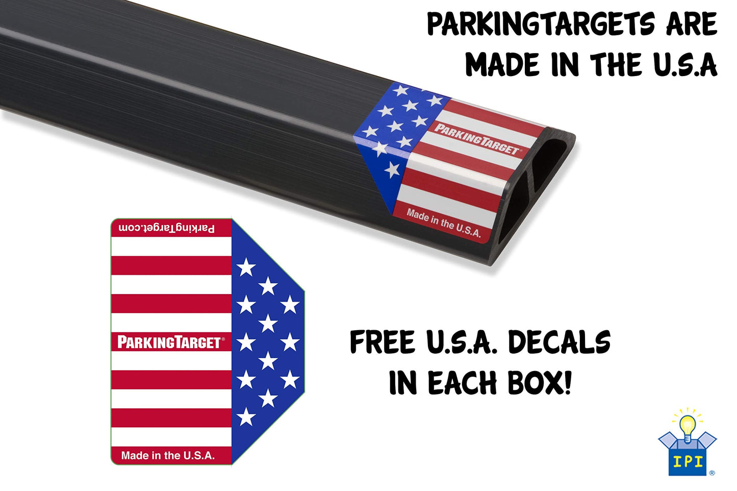 PARKING TARGET 1-Pack: 3 Tape Pieces - 3 x 16 Double-Sided Foam Tape Replacement Strips - Great for Household Projects and Crafts - Mom & Dad and USA Decals Included