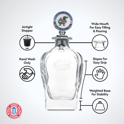 The Memory Company Officially Licensed Decanter with Mascot Stopper, University of Florida