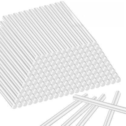 200 Pack Mini Hot Glue Sticks, Clear Glue Gun Sticks, 4 Inch and 7 mm Diameter High Viscosity All-Purpose Glue Stick,Compatible with Most Mini Glue Guns