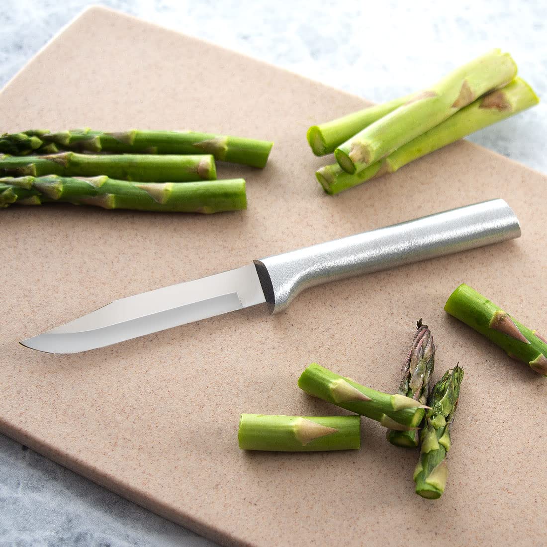 Rada Cutlery Regular Paring Knife (R101), 3.25" Stainless Steel Blade, Silver Handle, Pack of 2