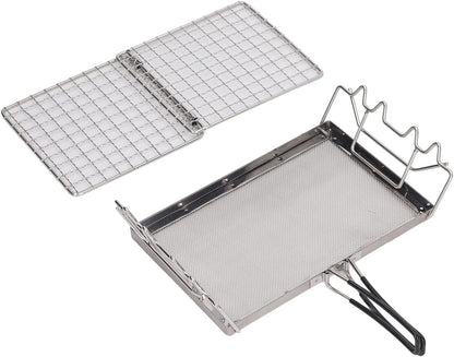 Camping Toaster, Foldable Portable Durable Stovetop Toaster, Convenient for Picnic