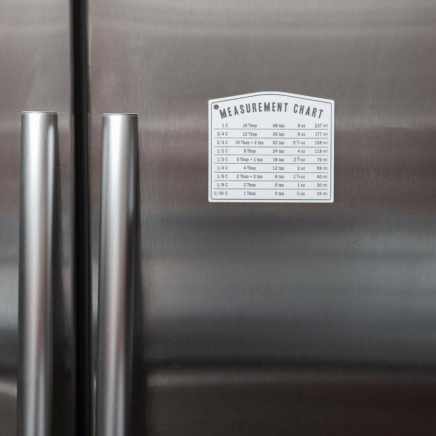 Kitchen Baking Measurement Conversion Chart Magnet, Must Have for Any Chef, Cooking Chart Equivalents