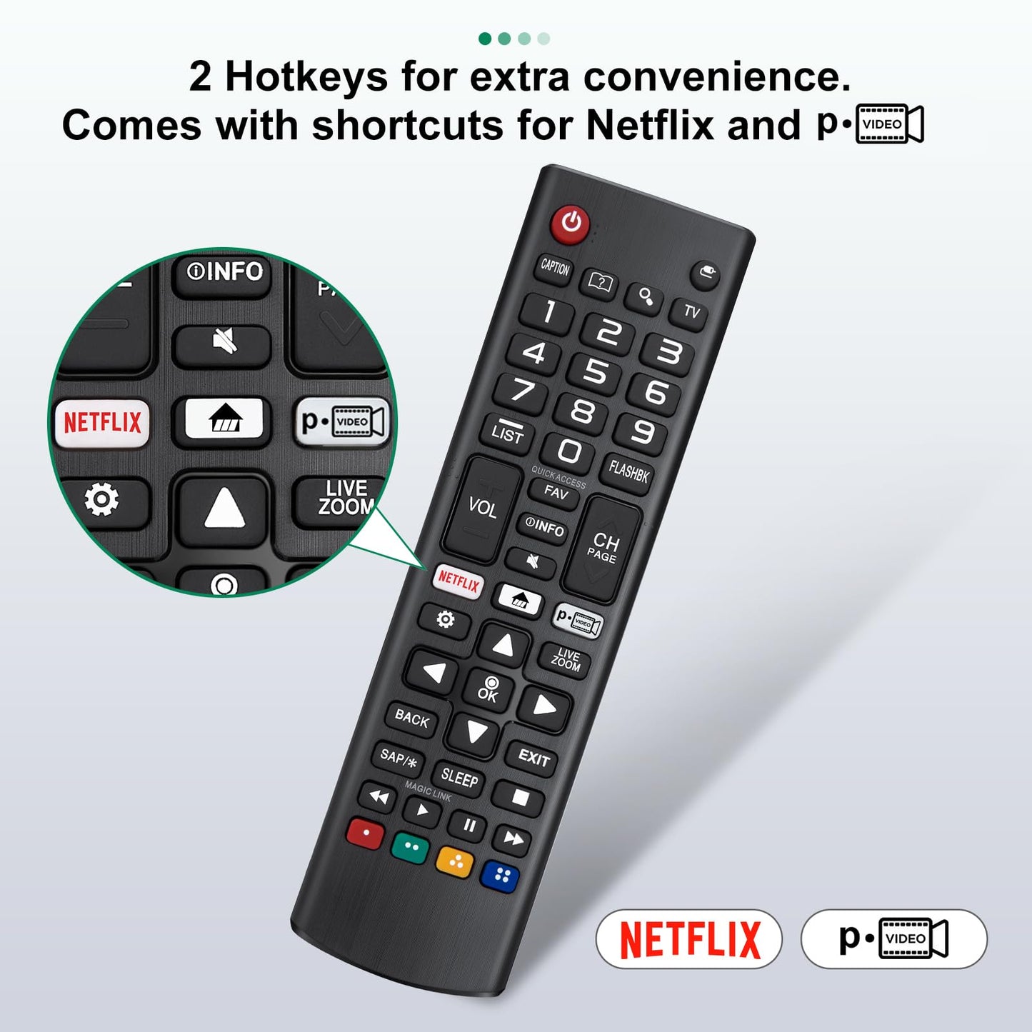 Voice Remote Replacement for TCL Android Smart TVs,RC813 with Google Voice Function
