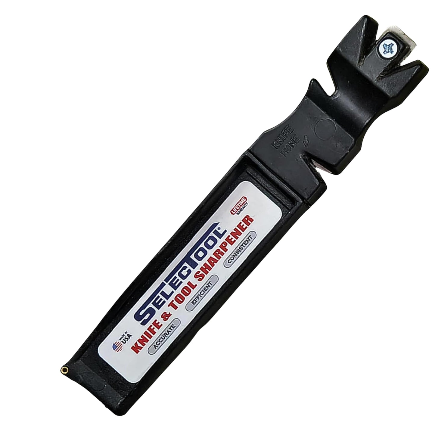 SELECTOOL Knife & Tool Sharpener, Father’s Day Gift for Dad, Manual Blade Sharpener for Kitchen Knives, Pocket Knives, Scissors, Axes & Outdoor Tools, Made in USA