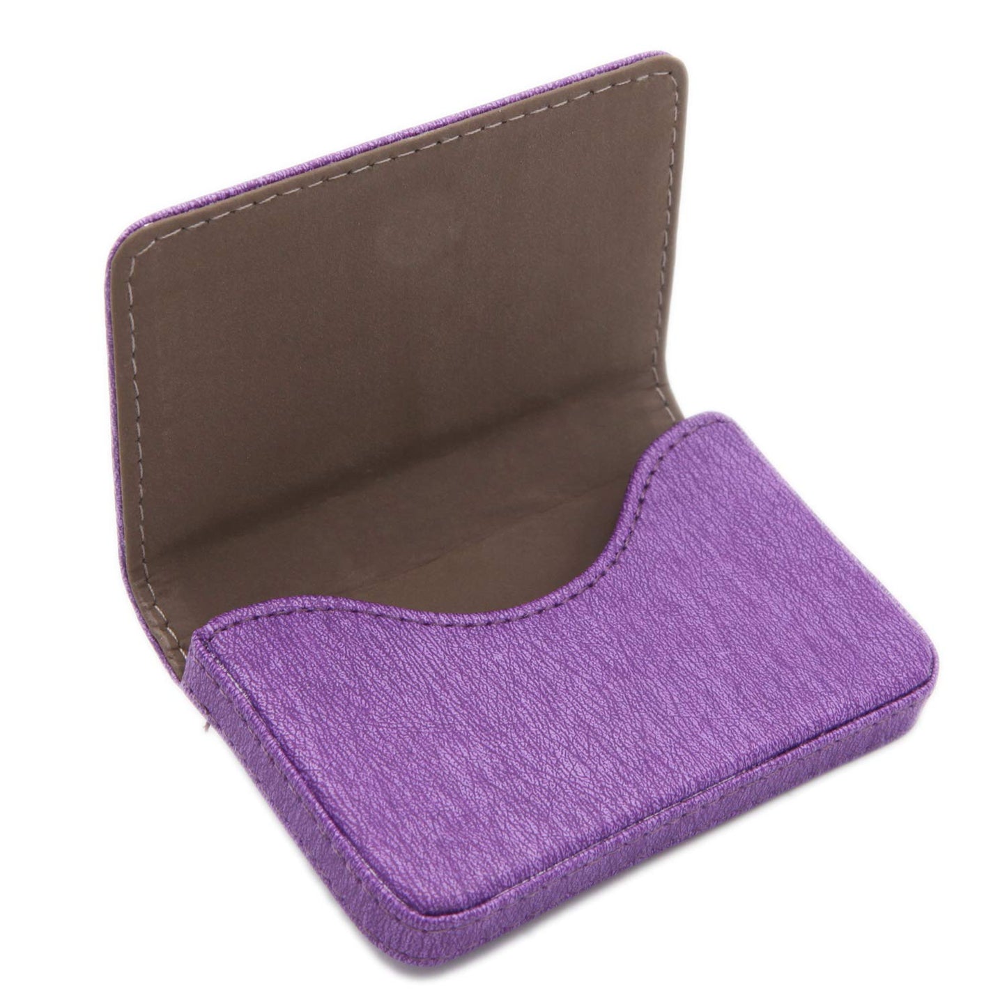 RFID Blocking Wallet - Minimalist Leather Business Credit Card Holder - Purple2