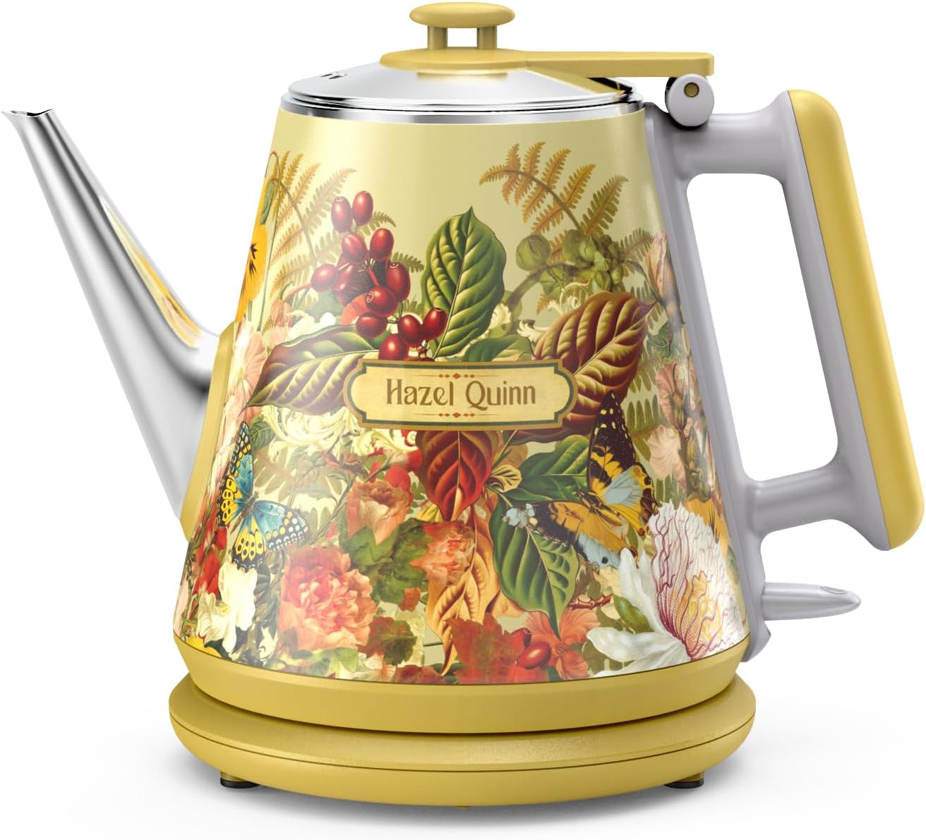 1 34 304 800W Hazel Quinn Retro X Eduardo Recife Collaboration Electric Kettle- Litres / Ounces Retro Small Tea Kettle