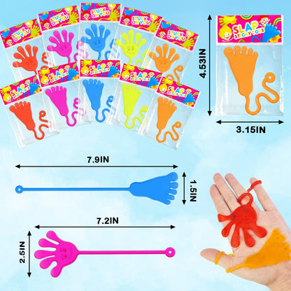 Skiennix Party Favors | 30 PCS Goodie Bag Stuffers - Large Sticky Hands & Feet for Kids' Birthdays