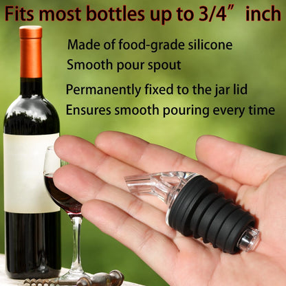 ziHenryDa 2-piece 4 Olive Oil Pour Spout for Olive Oil Dispenserfor big-small bottle olive oil dispenser