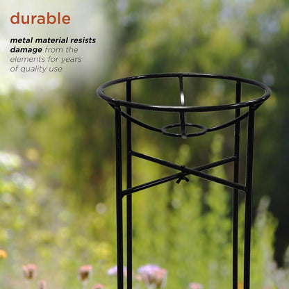24" Alpine Corporation Tall Indoor/Outdoor Metal Gazing Globe Display Stand