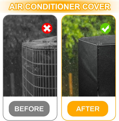 LApapaye Durable Air Conditioner Covers for Outside, Winter Dust-Proof Waterproof (30 x 30 x 32 inches)