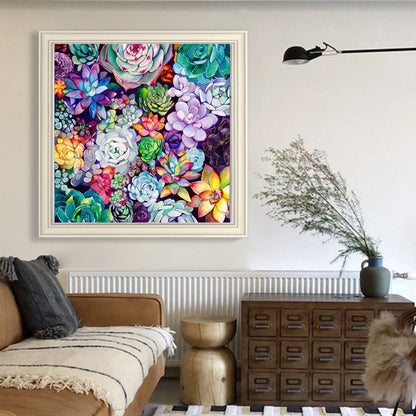 MMAHD 5D DIY Diamond Art Painting Kits for Adults Full,Succulents Full Drill Embroidery Paintings Rhinestone Pasted DIY Painting Cross Stitch Arts Crafts for Home Wall Decor 11.8×11.8Inches.