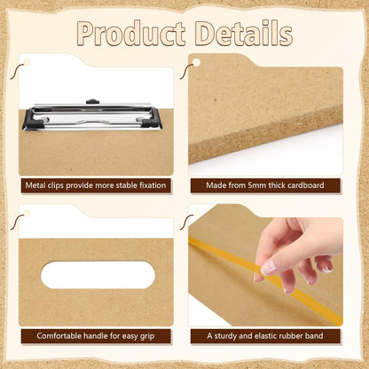 2PCS Wooden Sketching Boards, 13×17in Portable Art Painting Clipboards with Stainless Steel Clips and Elastic Straps, Drawing Supplies for Outdoor Sketching and Studio Use