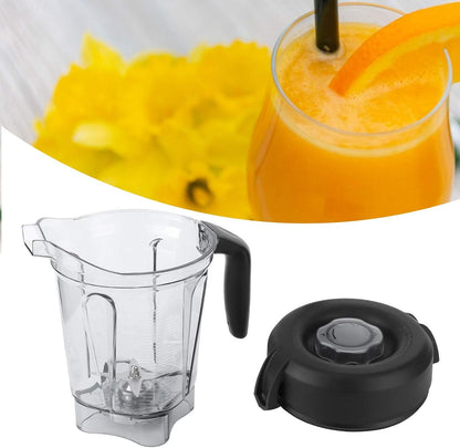 Blender Cup Container, Transparent Food Blender Container with Blade Lid Replacement for Vitamix 64oz