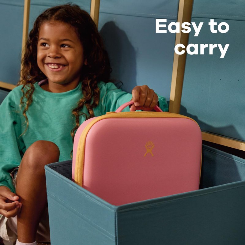 Hydro Flask Lunch Box for Kids - Unisex for Girls or Boys - Insulated Lunch Bag for School in Dahlia Pink