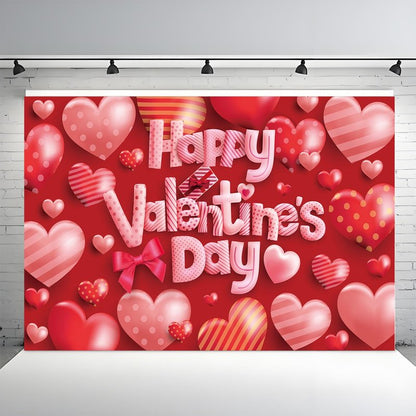 Happy Valentines Day Banner - XtraLarge Size 72x44 Inch - Valentines Day Backdrop Banner Decorations - Heart Valentines Banner for Valentines Day Decor - Valentines Day Party Decorations
