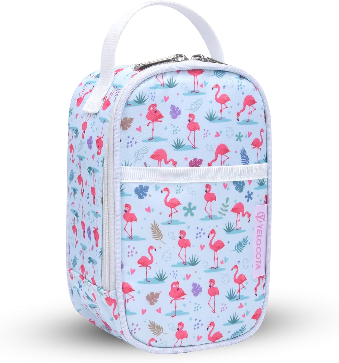 20oz)- Yelocota Small Insulated Lunch Bag- Snack Bag- Mini Cooler Bag with Handle for Travel,Work,School(Storage Space