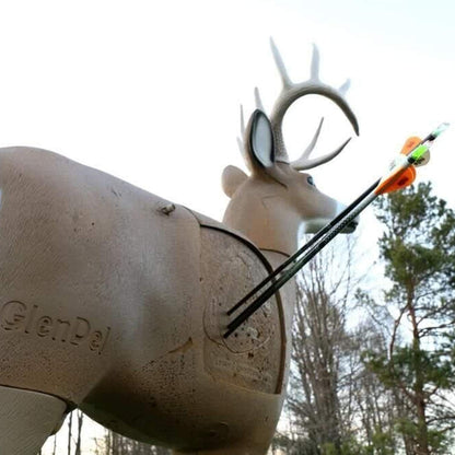 Field Logic GlenDel Full-Rut Buck 3D Archery Target with Replaceable Insert Core, GlenDel Full-Rut Buck w/4-sided insert, brown
