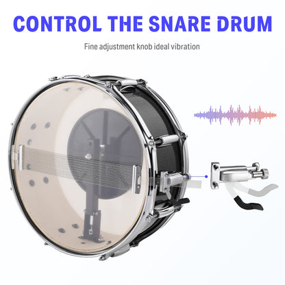 Donner Drum Set Adult with Practice Mute Pad,5-Piece 22 inch Full Size Acoustic Drum Kit, Black- DDS-520