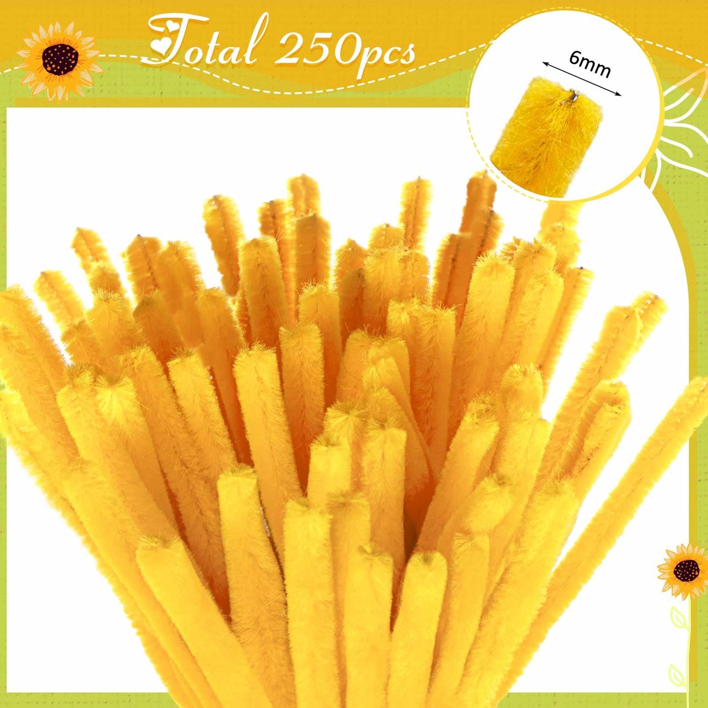 Peryiter 371 Pcs Pipe Cleaners Flowers Kit, Pipe Cleaners Chenille Stems Bulk with Floral Wire Gardening Tape Stamen, Fluffy Limpiapipas para Flores for DIY Mother's Day Decor(Orange)