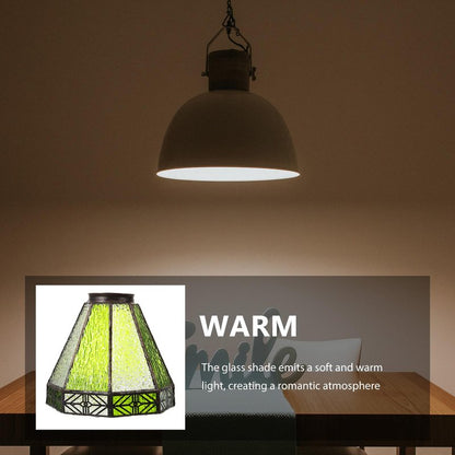 OSALADI 5.5 Inch Glass Lamp Shade Vintage Pendant Light Replacement for Mediterranean Style Restaurants and Bars