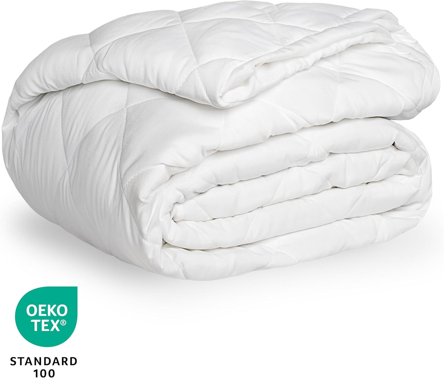 Bare Home Quilted Fitted Mattress Pad (King) – Cooling Topper, Washable, Stretch-to-Fit up to 15 Inches Deep