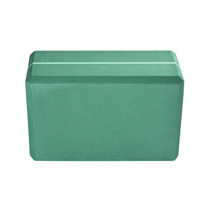 Hugger Mugger 4 in. Foam Yoga Block - Strong and Stable, Beveled Edges for Comfort, Most Favored Block Size, Helps with Alignment and Support in Many Poses