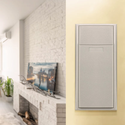 Newhouse Hardware MCHBV Wireless Mechanical Two-Note Chime and Door Button with Built-in Viewer, One Size, White/Brass