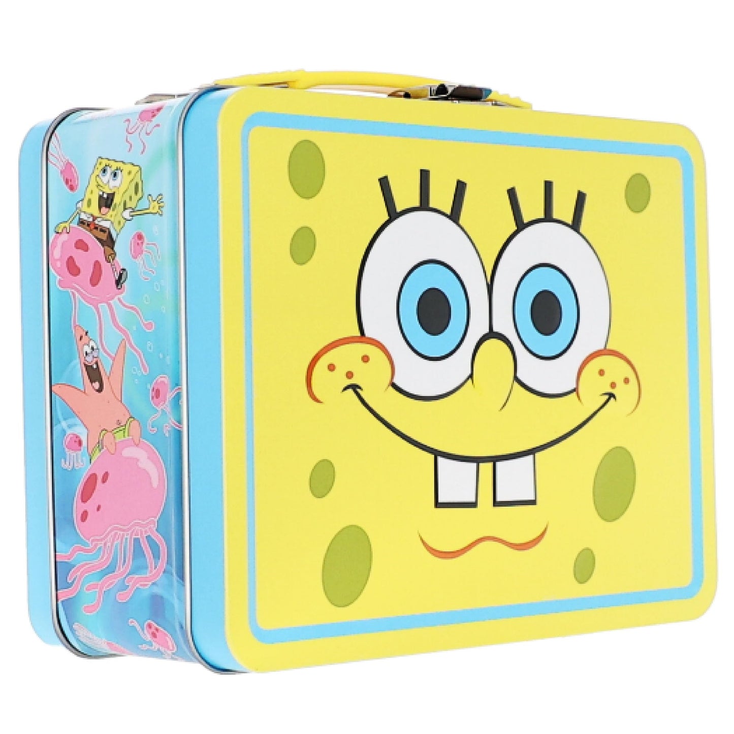 AQUARIUS SpongeBob SquarePants Fun Box 8x6 Inch - Official Nickelodeon Tin Storage Collectible Merchandise Gift for Kids, Teens and Adults