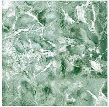 Magic Cover Premium Adhesive Vinyl Contact Shelf Liner, 18"x9', Emerald Green Marble