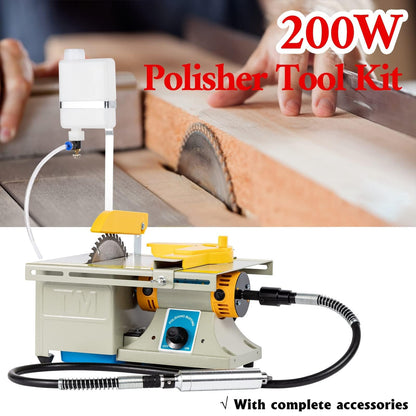 Lapidary Saw for Rock Cutting, 110V Wet Cutting Machine with 100cm Flexible Shaft, 0-10000 RPM, Jewelry Rock Cutter and Grinder Polisher for Gemstone, Jade, Stone