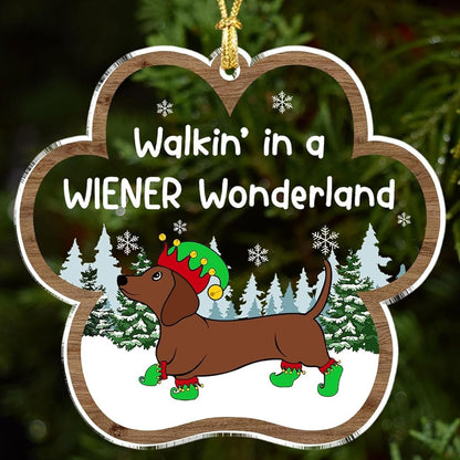 2025 Dachshund Christmas Ornament Dachshund Gifts for Women, Wiener Dog Ornament for Christmas Tree, Cute Sausage Dog