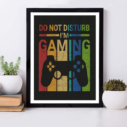 5D DIY Diamond Art Painting Game 12x16 inches for Adults, Full Round Drill Rhinestone Embroidery for Wall Decoration