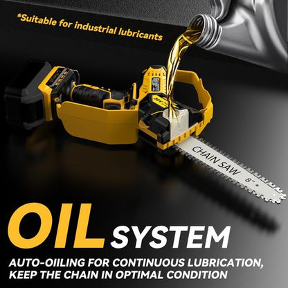 Dewalt Mini Chainsaw - 8-Inch & 6-Inch Cordless Electric Chainsaw with Brushless Motor & Auto-Oiler