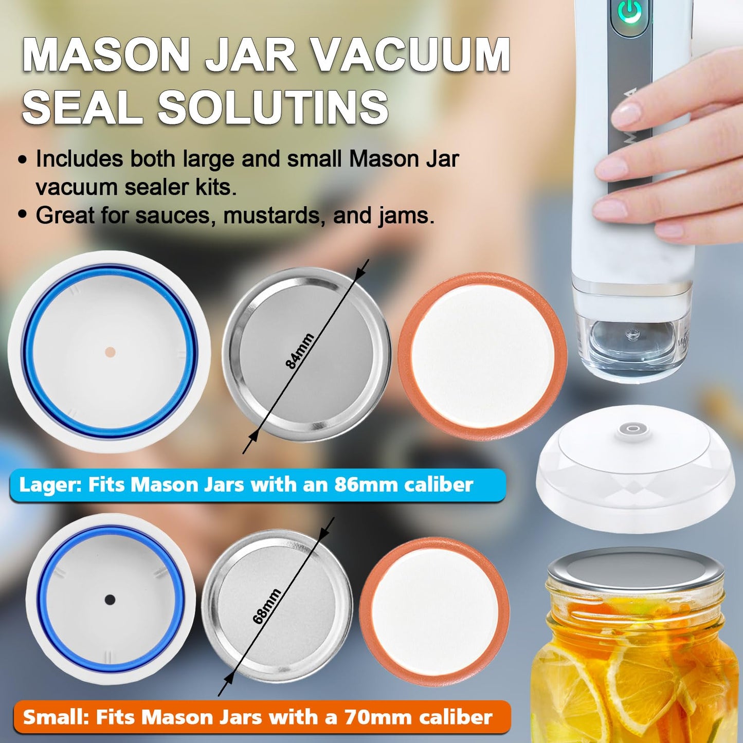 MOMODA Sous Vide Cooking Bags - Set of 40 | BPA-Free Reusable Vacuum Seal Bags with Air Valve for Joule and Anova Cookers | Freezer Safe Vacuum Food Storage Bags with Upgraded Hand Pump Included