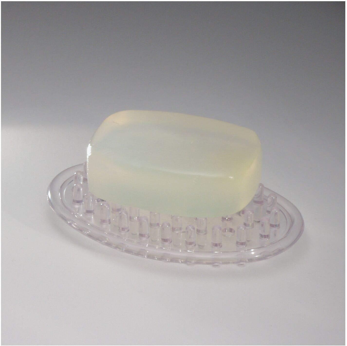 Counter, 0.75 3.25 4.75 iDesign Plastic Soap Saver, Holder Tray for Bathroom Shower, Kitchen, in. x in. x in., Clear
