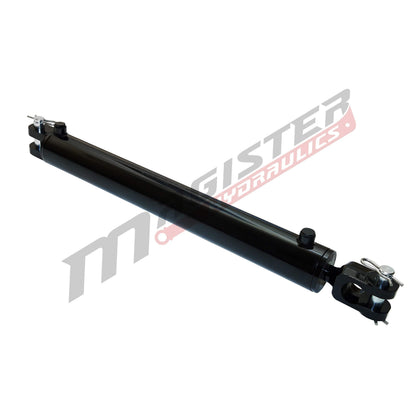 Magister Hydraulics Double Acting Hydraulic Cylinder - AG Clevis Hydraulic Cylinder 2500 PSI tie-Rod Alternative 3.5" bore 8" Stroke (3.5x8 ASAE)