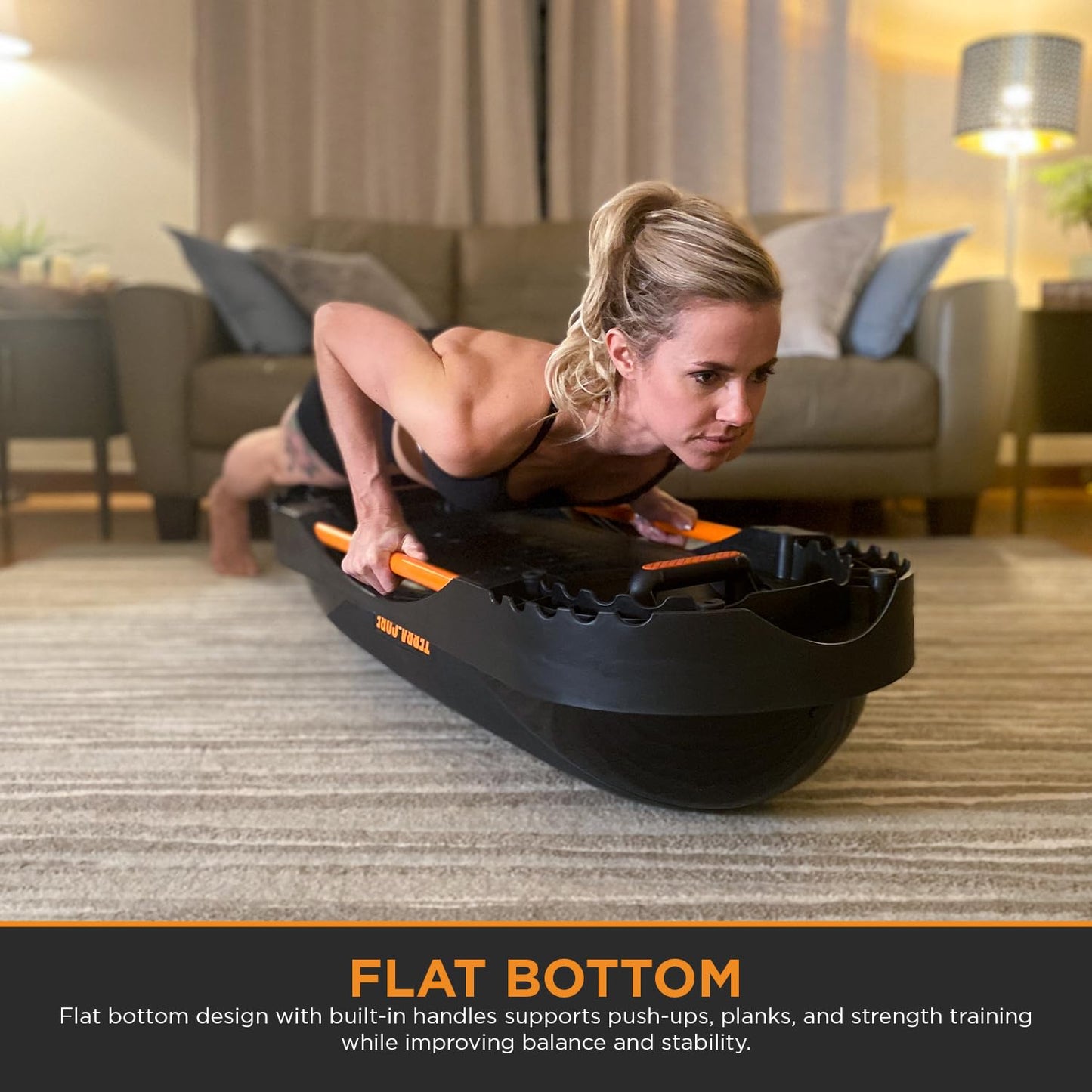 Terra Core Balance Trainer – Inflatable Home Gym Fitness Platform for Core, Strength, Balance, HIIT and Conditioning, Full Body Functional Training Tool for Stability and Cardio Workouts at Home