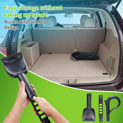 25.8'' Larger Ice Scrapers for Car Windshield | Dang Near Indestructible Ice from Scrape Frost and Ice |3-in-1 Emergency Snow Shovel | Detachable Remover with Foam Grip for Small Cars, Trucks, SUVs